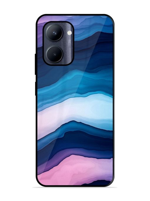 Oceanic Layers Glossy Soft Edge Case for Realme C33 (2023) Chachhi