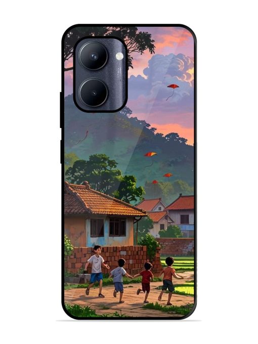 Sunset Play Glossy Soft Edge Case for Realme C33 (2023) Chachhi