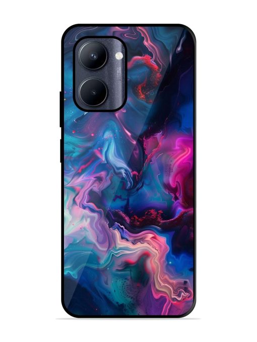 Cosmic Swirl Glossy Soft Edge Case for Realme C33 (2023) Chachhi