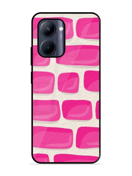 Pink Brick Wall Glossy Soft Edge Case for Realme C33 (2023) Chachhi