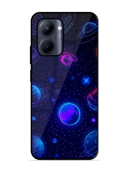 Neon Cosmos Glossy Soft Edge Case for Realme C33 (2023) Chachhi