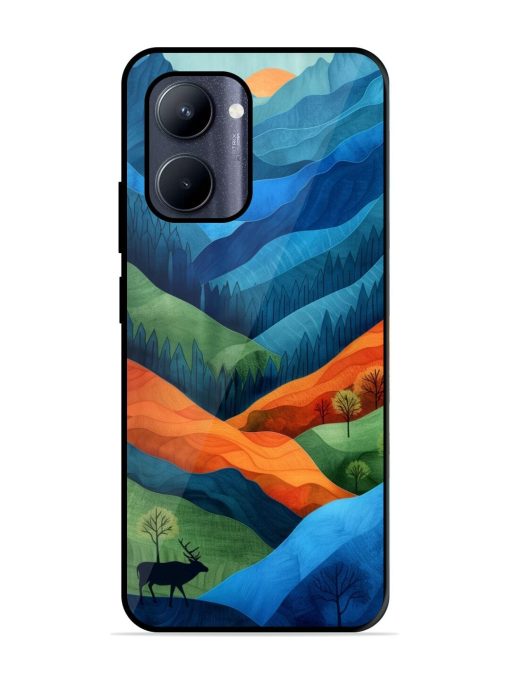 Layers Of The Land Glossy Soft Edge Case for Realme C33 (2023) Chachhi