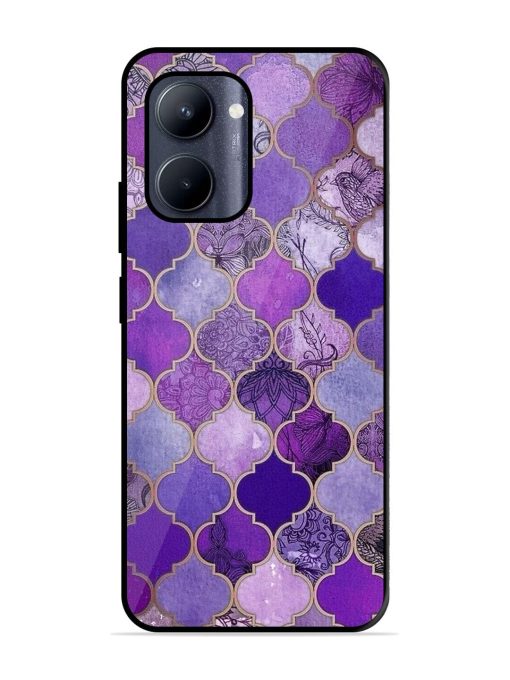 Purple Mosaic Magic Glossy Soft Edge Case for Realme C33 (2023) Chachhi