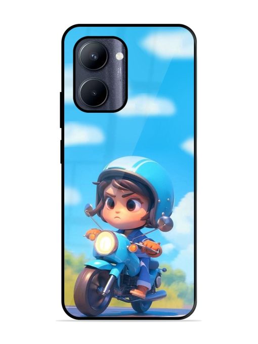 Little Rider Glossy Soft Edge Case for Realme C33 (2023) Chachhi