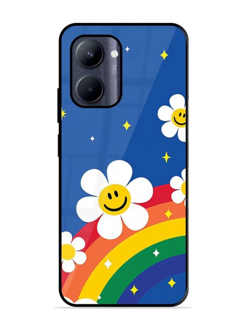 Happy Daisies And Rainbow Sky Glossy Soft Edge Case for Realme C33 (2023)