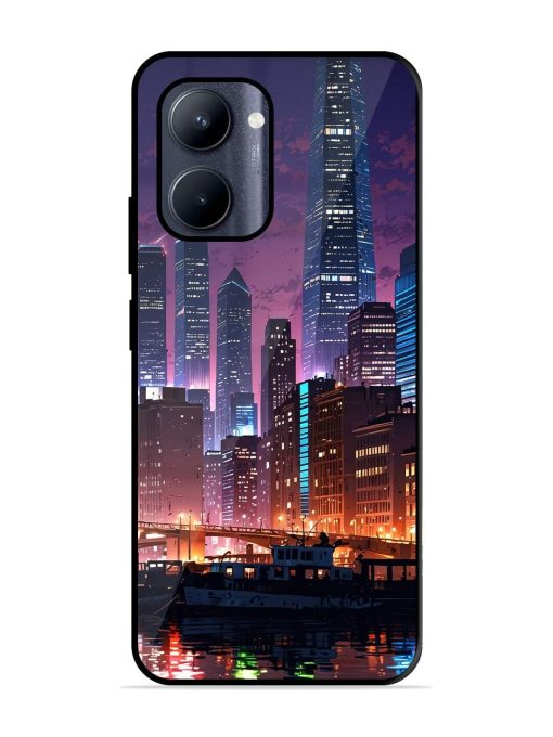 Neon Nightscape Glossy Soft Edge Case for Realme C33 (2023)