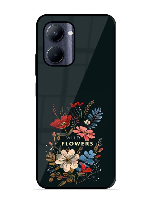 Dark Floral Glossy Soft Edge Case for Realme C33 (2023) Chachhi