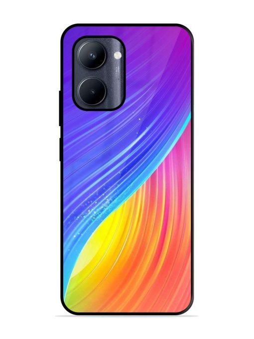 Neon Swirl Glossy Soft Edge Case for Realme C33 (2023) Chachhi