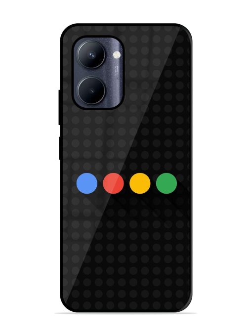 Google Dots Glossy Soft Edge Case for Realme C33 (2023) Chachhi