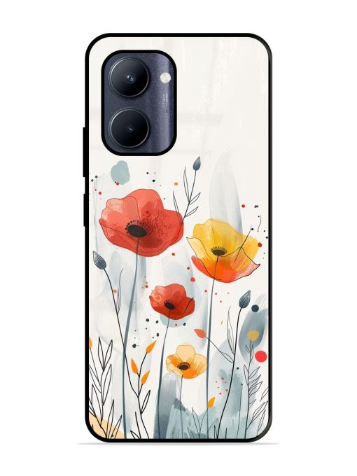 Poppy Fields Glossy Soft Edge Case for Realme C33 (2023) Chachhi