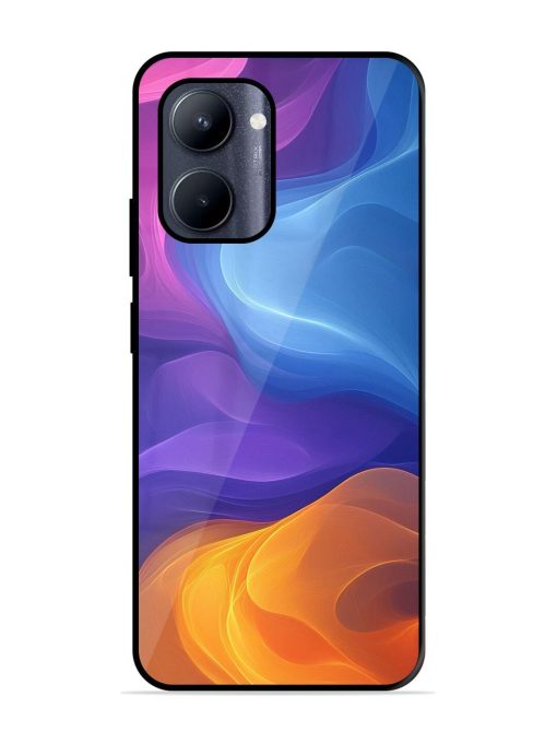 Cosmic Currents Glossy Soft Edge Case for Realme C33 (2023) Chachhi