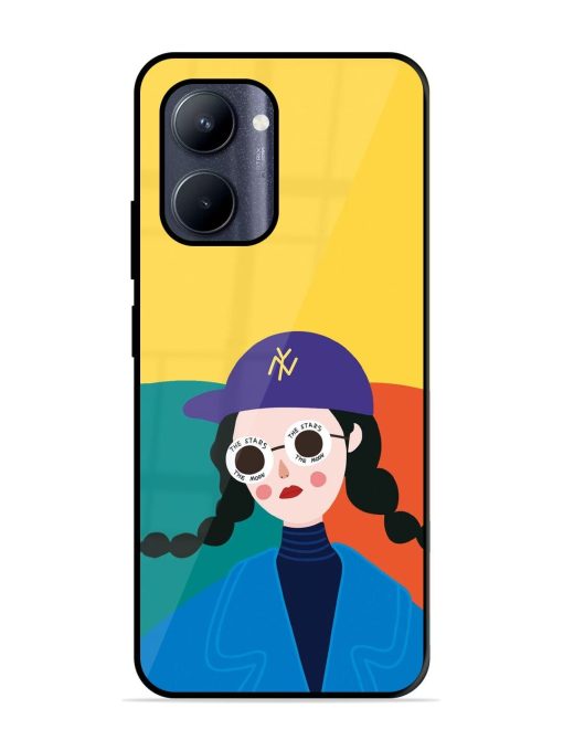 Starry-Eyed Girl Glossy Soft Edge Case for Realme C33 (2023) Chachhi