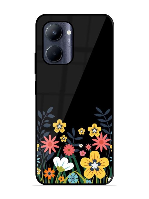 Floral Night Sky Glossy Soft Edge Case for Realme C33 (2023) Chachhi