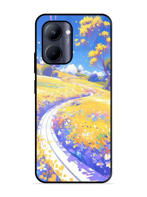 Vibrant Spring Meadow Glossy Soft Edge Case for Realme C33 (2023) Chachhi