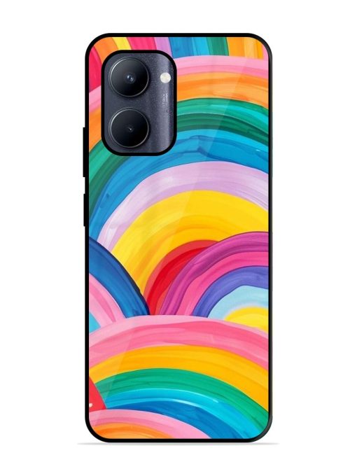 Rainbow Cascade Glossy Soft Edge Case for Realme C33 (2023) Chachhi