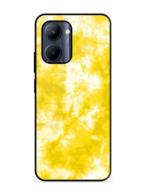 Golden Tie-Dye Twirl Glossy Soft Edge Case for Realme C33 (2023) Chachhi