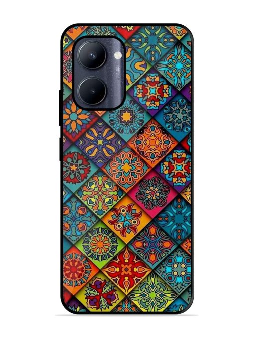 Patchwork Mandala Mosaic Glossy Soft Edge Case for Realme C33 (2023) Chachhi