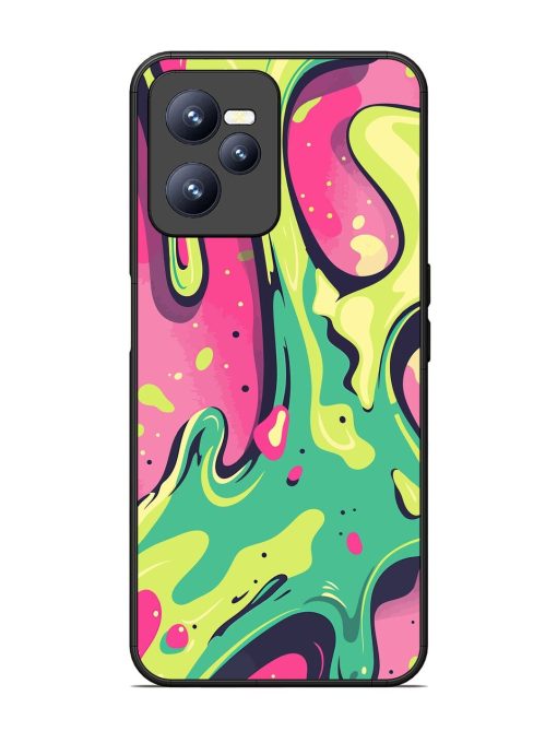 Gooey Grooves Glossy Soft Edge Case for Realme C35 Chachhi