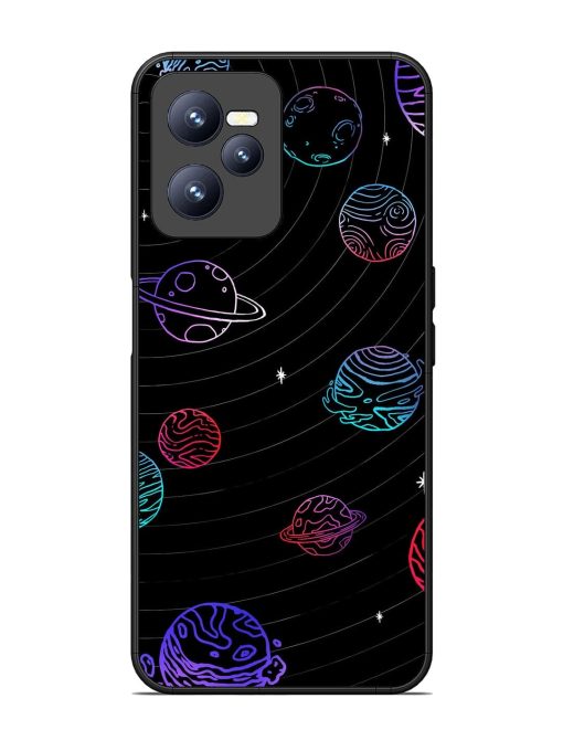 Cosmic Ballet Glossy Soft Edge Case for Realme C35 Chachhi