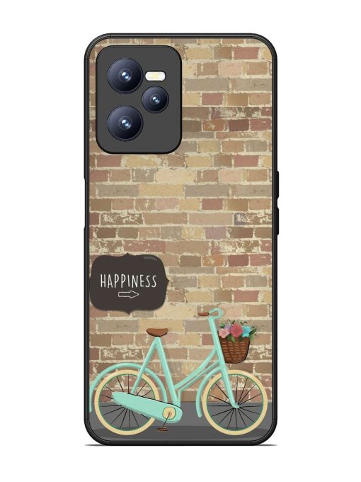 Pedaling Towards Happiness Glossy Soft Edge Case for Realme C35 Chachhi