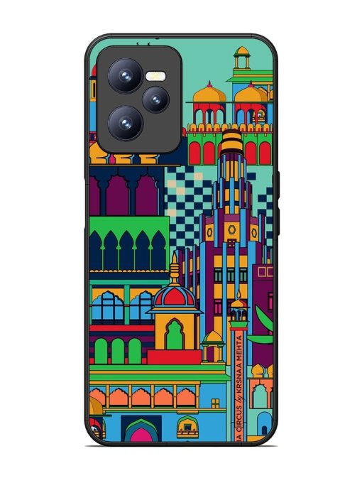 Indian Tapestry Glossy Soft Edge Case for Realme C35 Chachhi