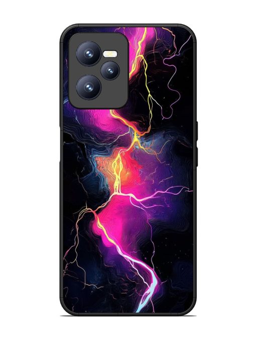 Electric Dreams Glossy Soft Edge Case for Realme C35 Chachhi