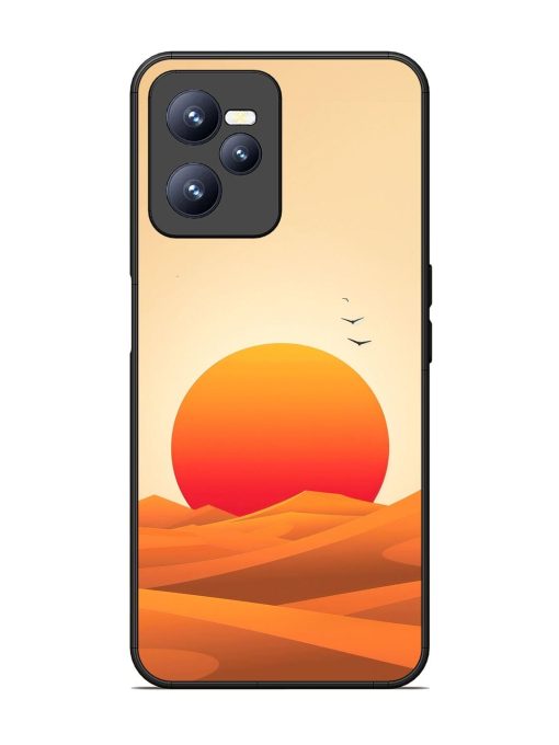 Desert Sunset Glossy Soft Edge Case for Realme C35 Chachhi