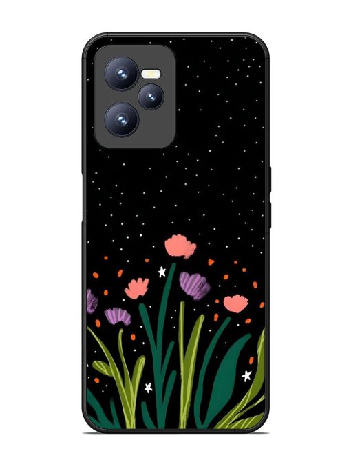 Midnight Bloom Glossy Soft Edge Case for Realme C35 Chachhi