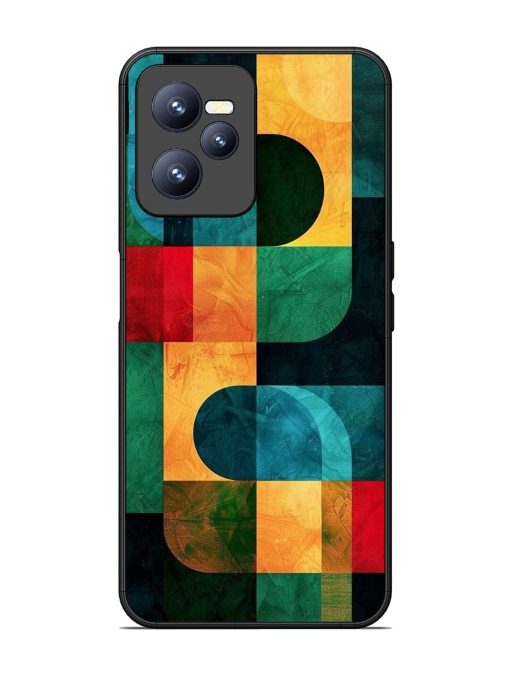 Geometric Harmony Glossy Soft Edge Case for Realme C35 Chachhi