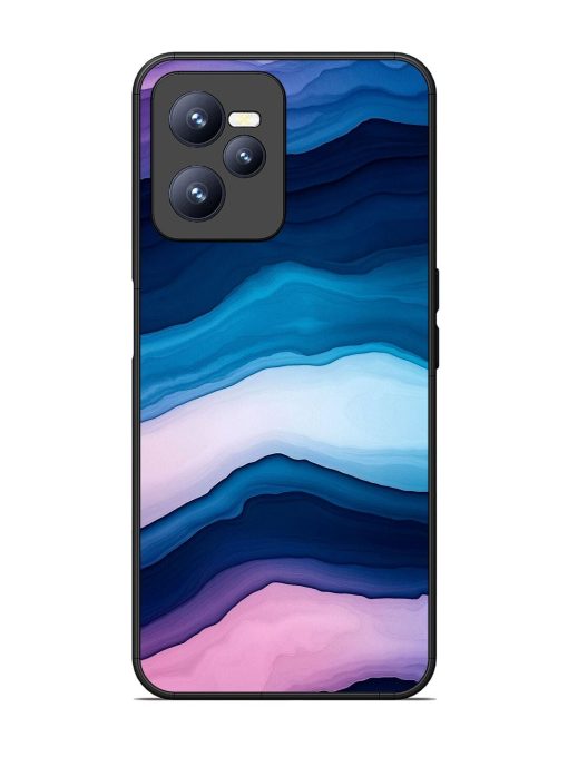 Oceanic Layers Glossy Soft Edge Case for Realme C35 Chachhi