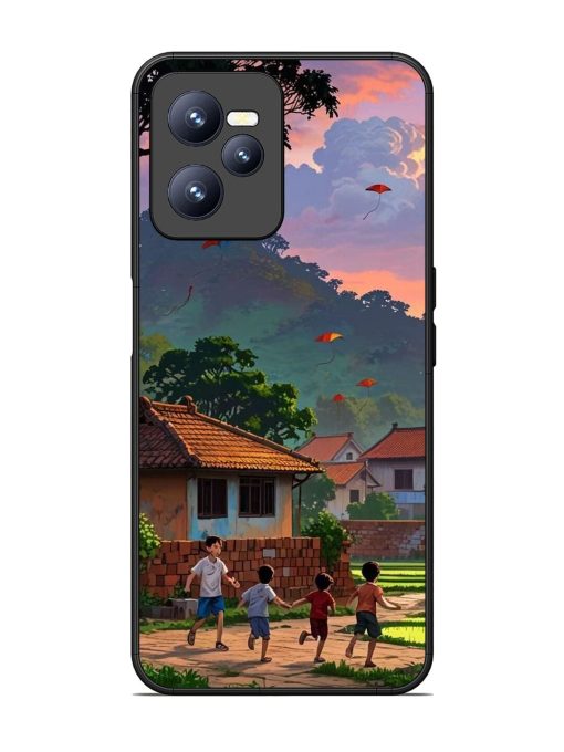 Sunset Play Glossy Soft Edge Case for Realme C35 Chachhi