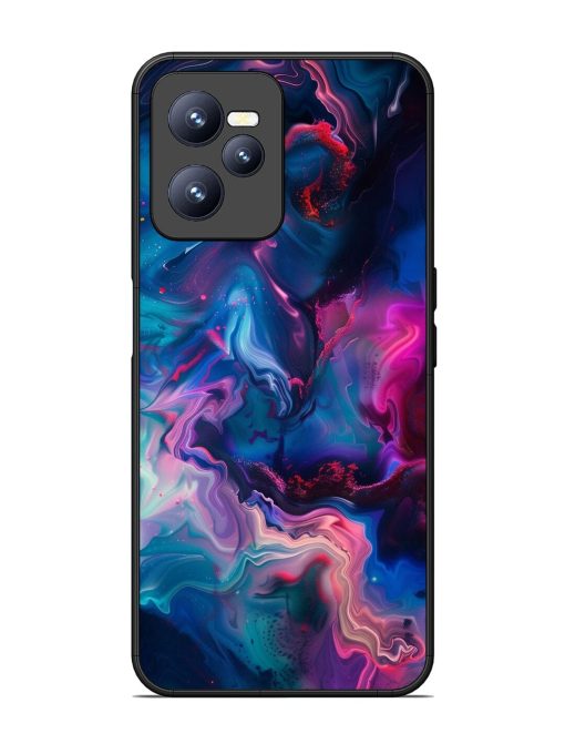 Cosmic Swirl Glossy Soft Edge Case for Realme C35 Chachhi