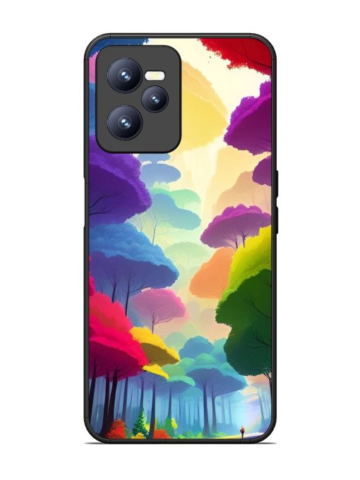 Rainbow Road Glossy Soft Edge Case for Realme C35 Chachhi