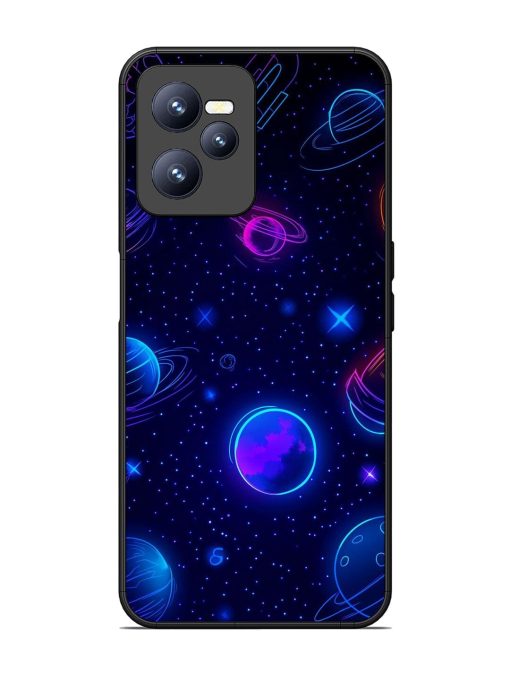 Neon Cosmos Glossy Soft Edge Case for Realme C35 Chachhi