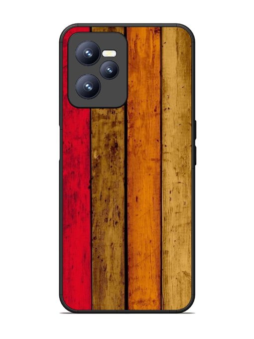 Colorful Woodgrain Glossy Soft Edge Case for Realme C35 Chachhi