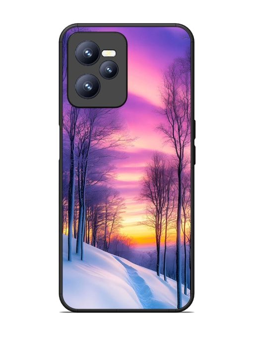 Winter'S Purple Haze Glossy Soft Edge Case for Realme C35 Chachhi