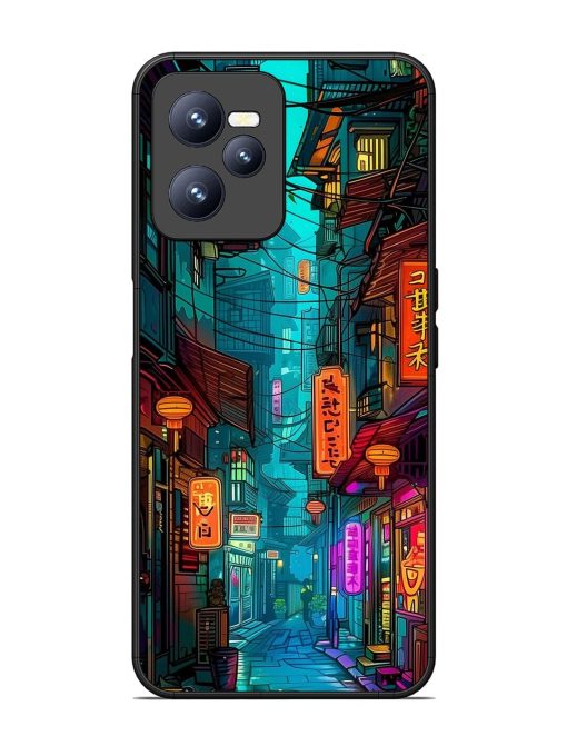 Neon Nightscape Glossy Soft Edge Case for Realme C35 Chachhi