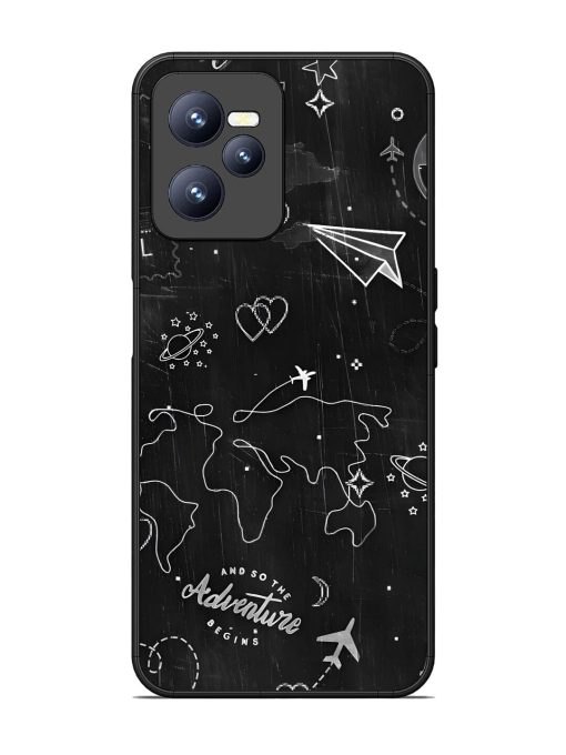 Wanderlust Sketchbook Glossy Soft Edge Case for Realme C35 Chachhi