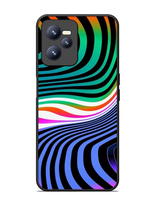 Psychedelic Waves Glossy Soft Edge Case for Realme C35 Chachhi