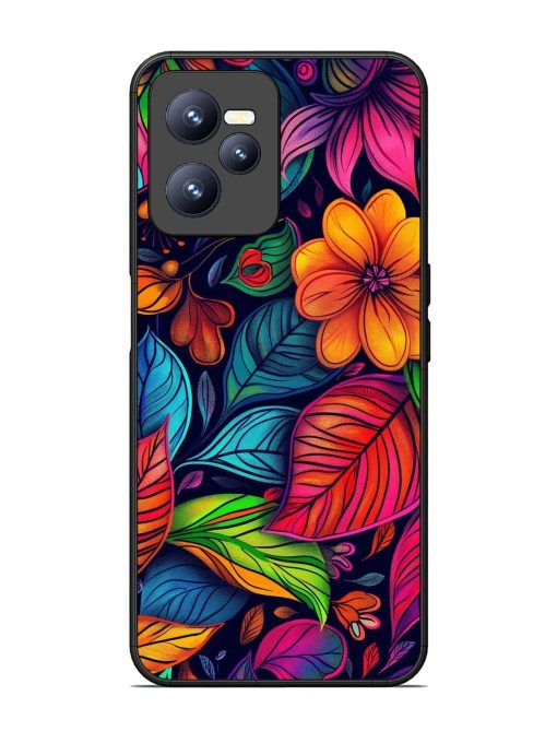 Rainbow Of Blooms Glossy Soft Edge Case for Realme C35 Chachhi