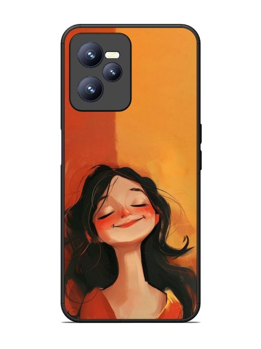 Neon Girl Glossy Soft Edge Case for Realme C35 Chachhi