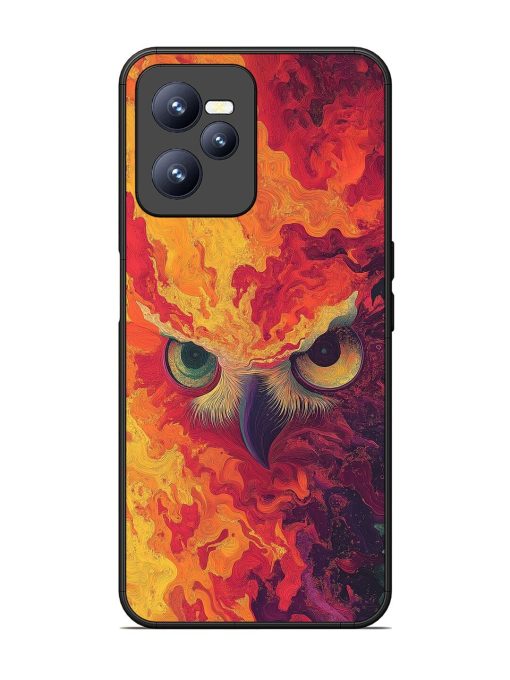 Fiery Owl Glossy Soft Edge Case for Realme C35 Chachhi