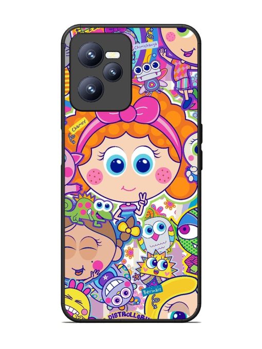 Distroller Friends Glossy Soft Edge Case for Realme C35 Chachhi