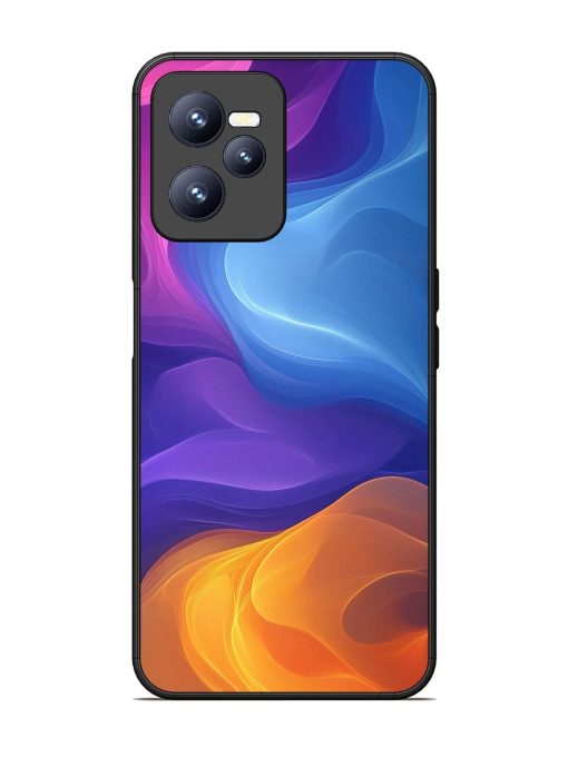 Cosmic Currents Glossy Soft Edge Case for Realme C35 Chachhi