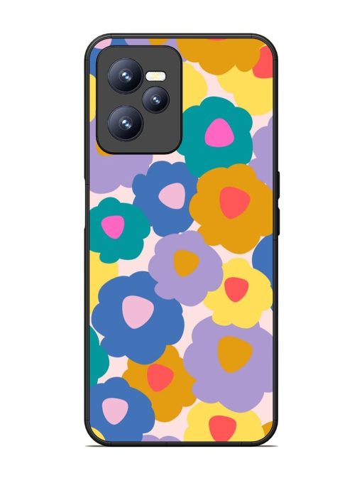 Flower Power Glossy Soft Edge Case for Realme C35 Chachhi