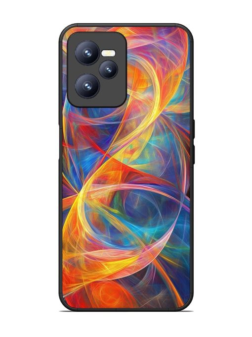 Cosmic Currents Glossy Soft Edge Case for Realme C35 Chachhi