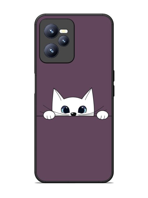 Peek-A-Boo Kitty Glossy Soft Edge Case for Realme C35 Chachhi