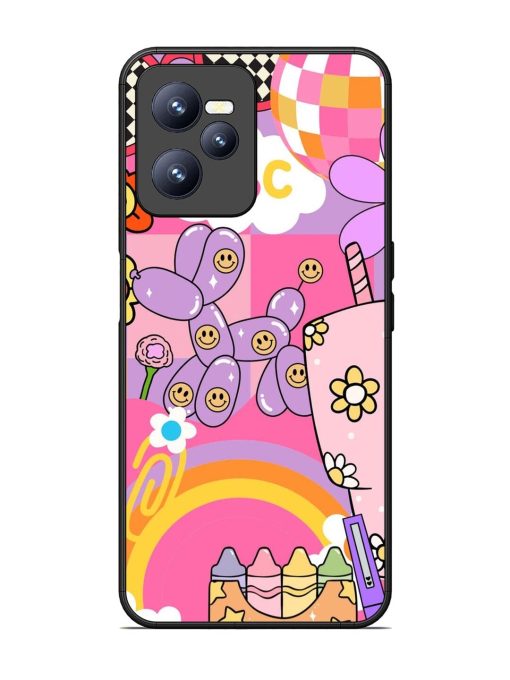 Whimsical Y2K Chaos Glossy Soft Edge Case for Realme C35 Chachhi