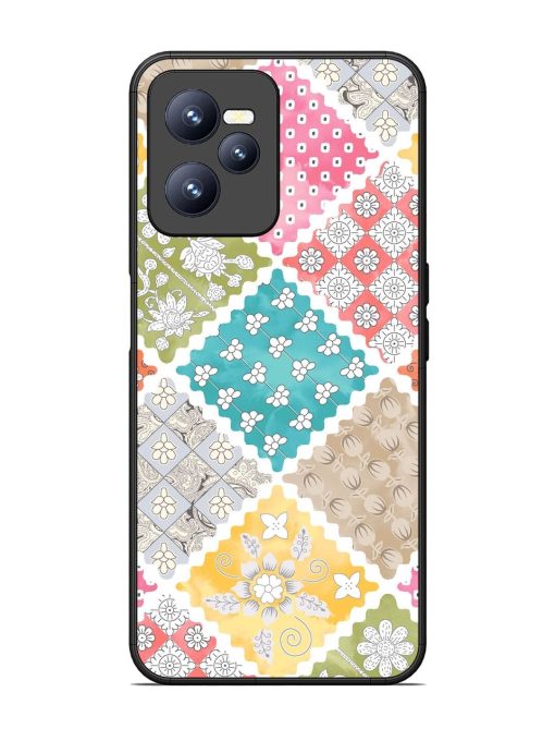 Patchwork Dreamscape Glossy Soft Edge Case for Realme C35 Chachhi