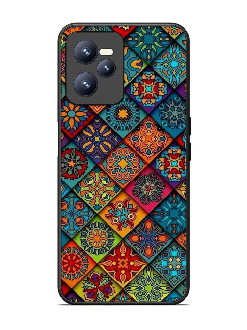 Patchwork Mandala Mosaic Glossy Soft Edge Case for Realme C35 Chachhi